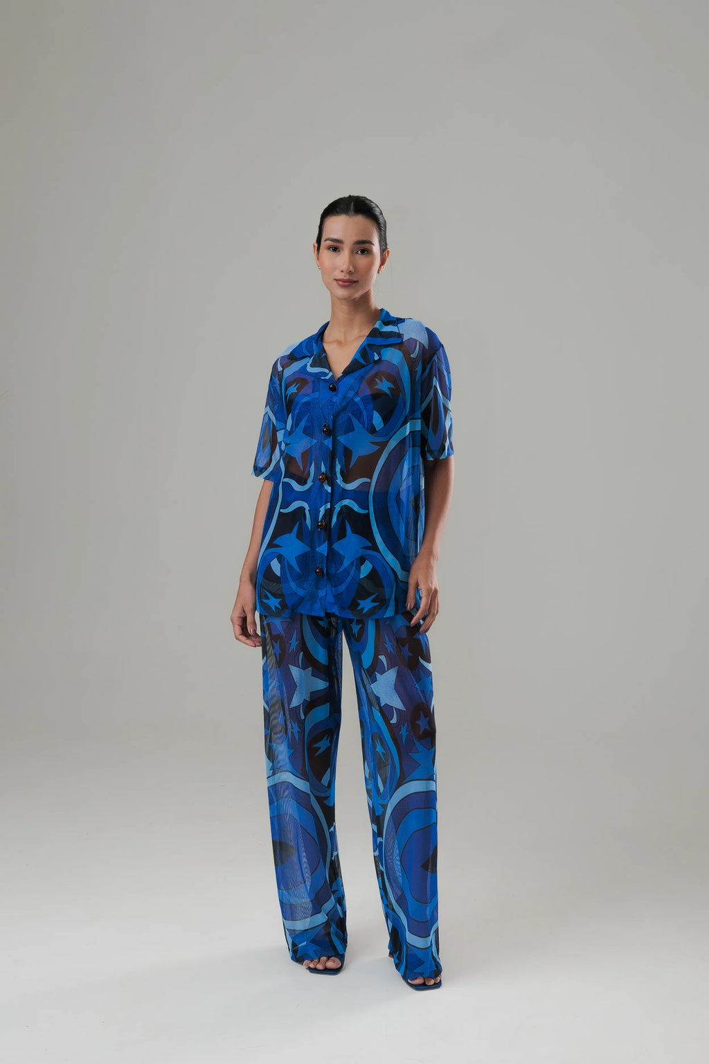 Camisa Botão Manga Curta