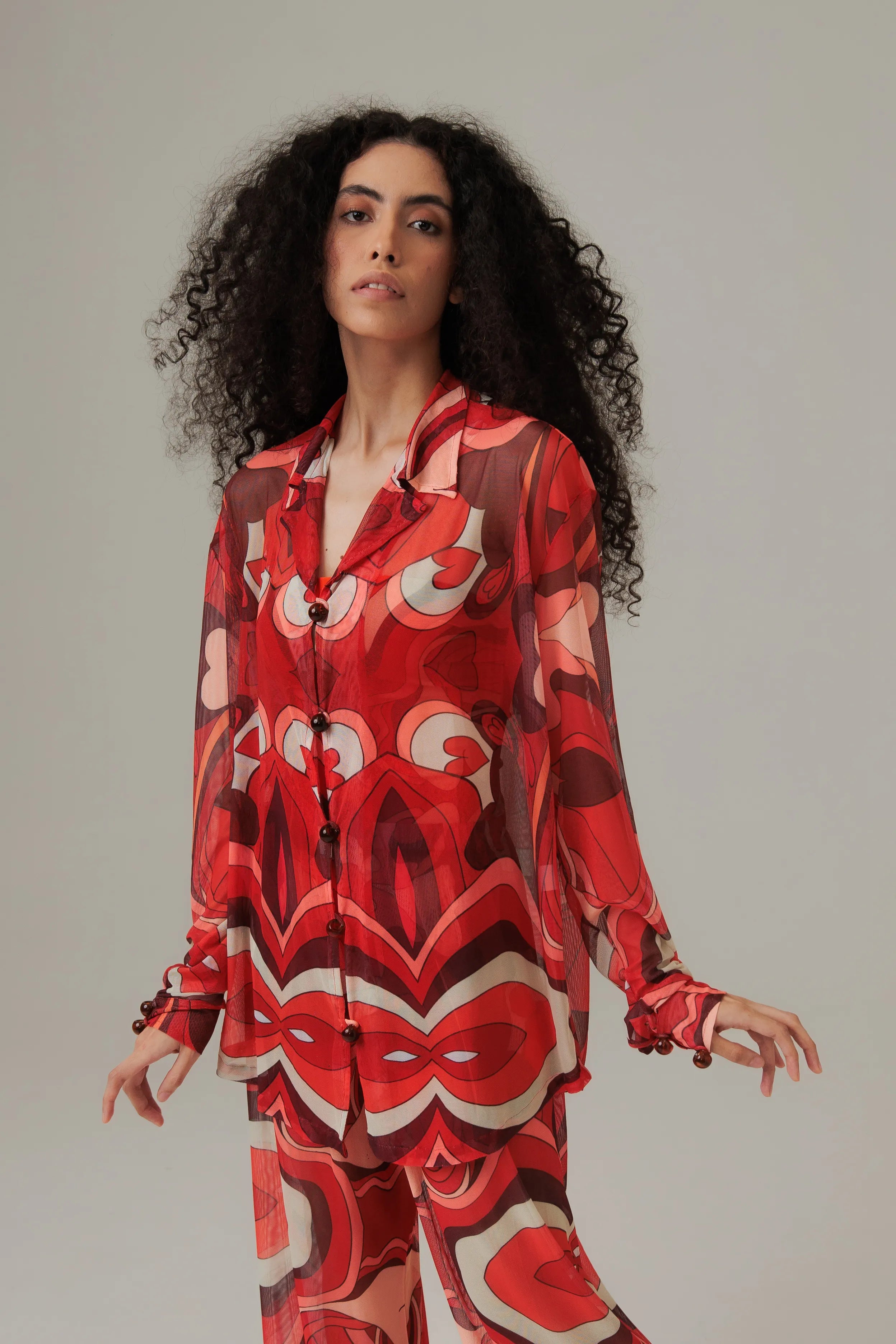 Camisa Botão Manga Longa