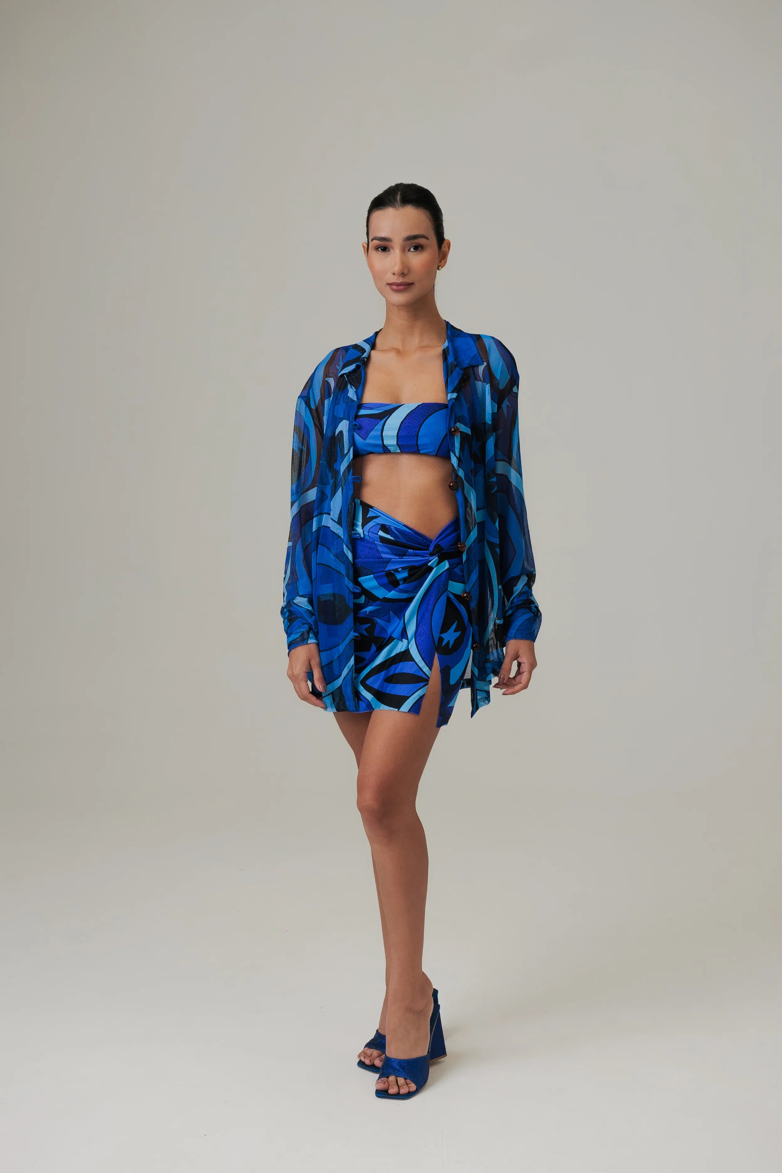 Camisa Botão Manga Longa