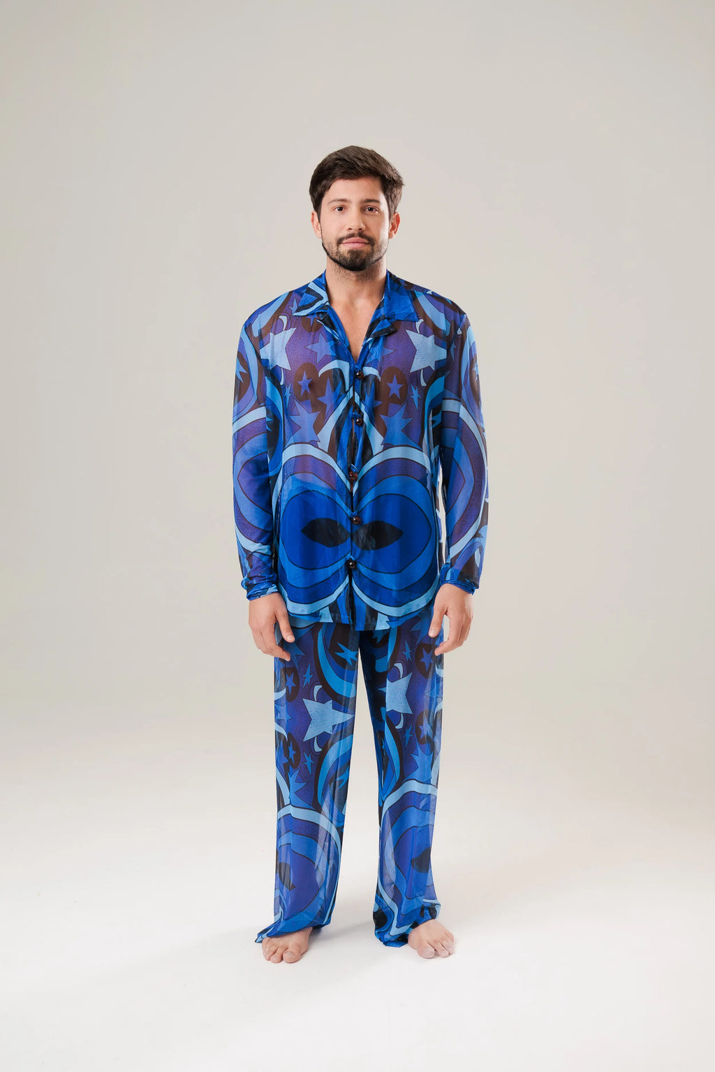 Camisa Botão Manga Longa