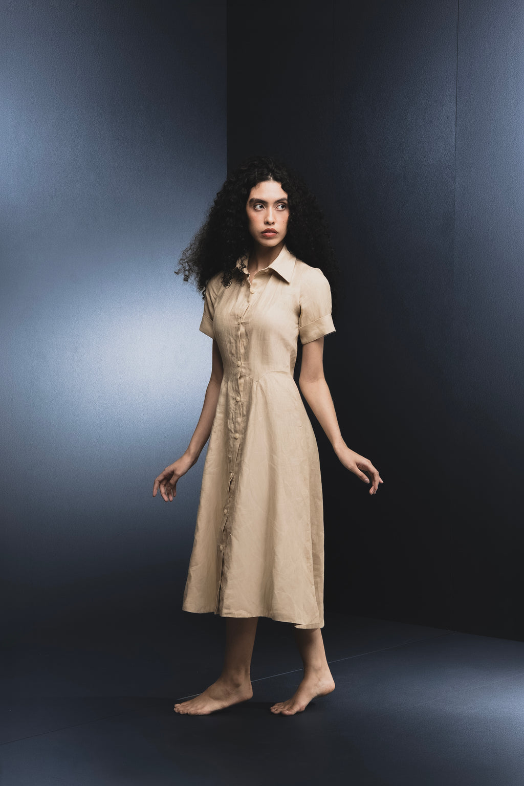 Vestido Chemise Linho Encantaria