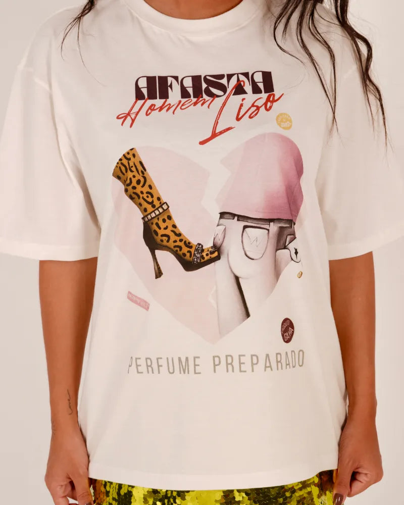 Camiseta Afasta Homem Liso