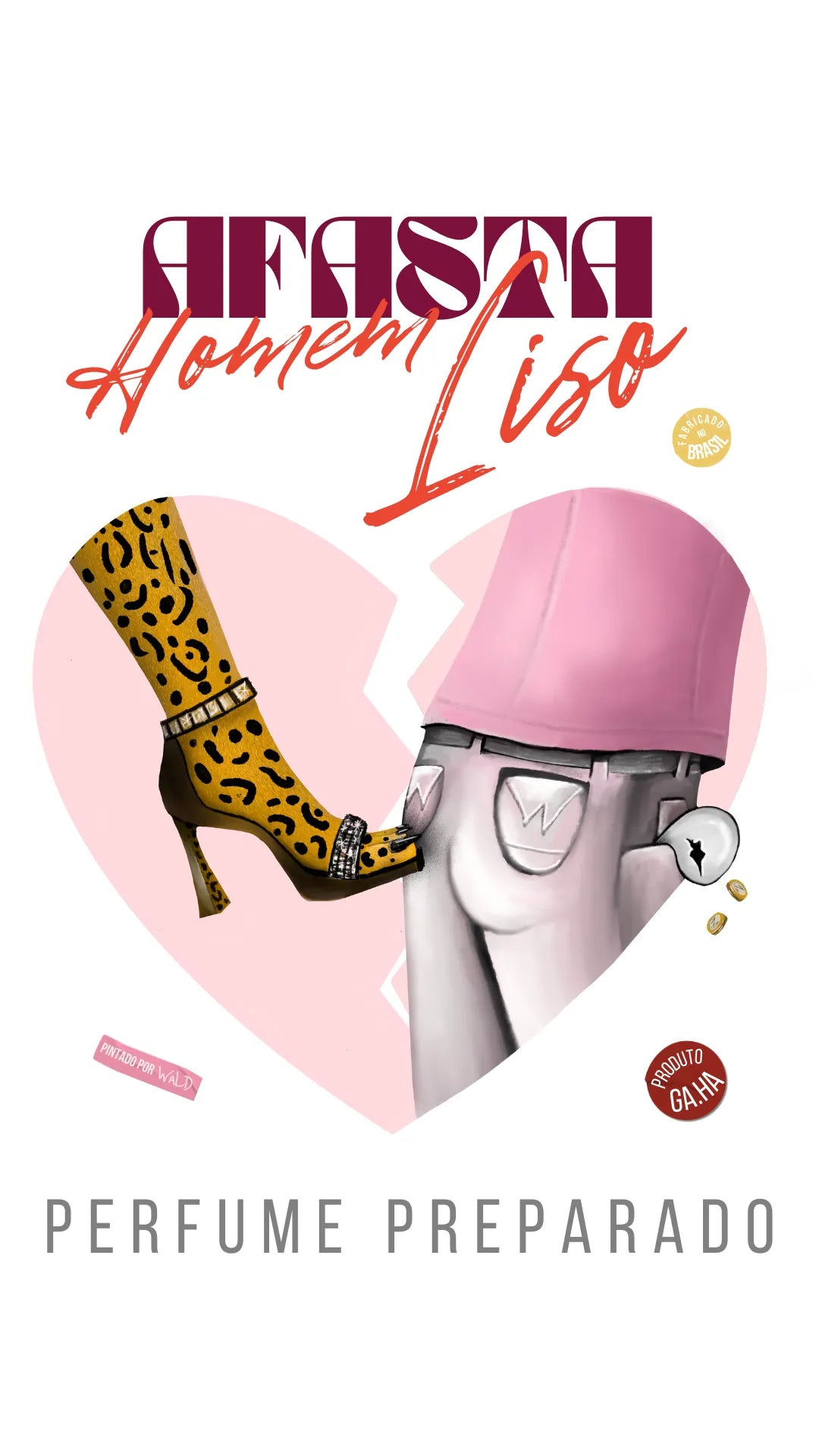 Camiseta Afasta Homem Liso