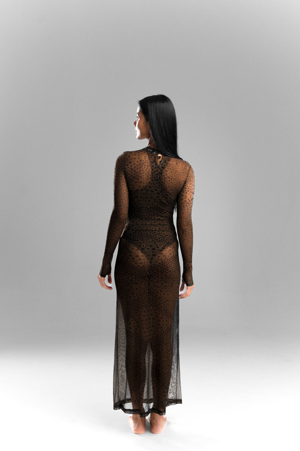 Vestido Manga Longa Selvagem