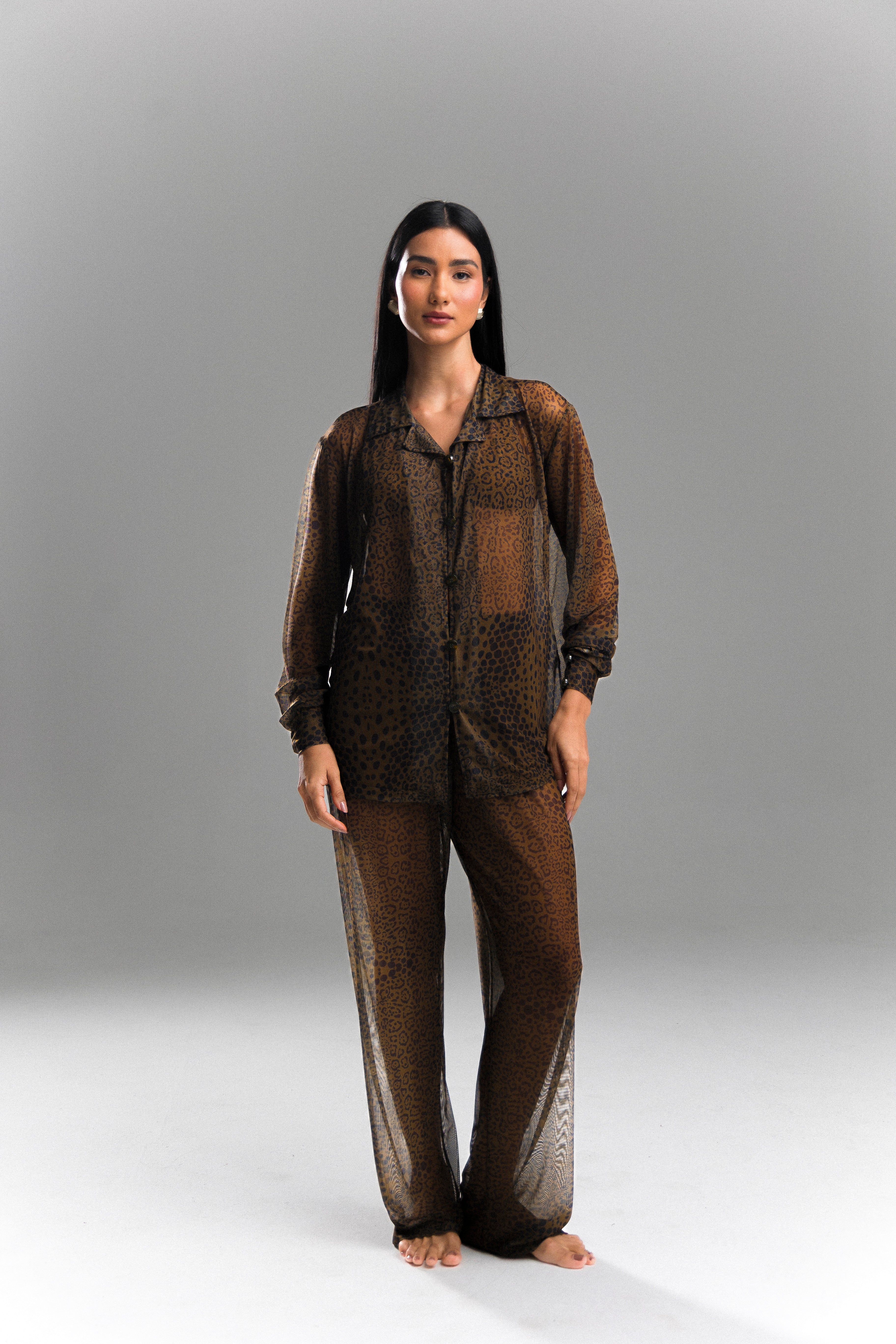 Camisa de Botão Selvagem