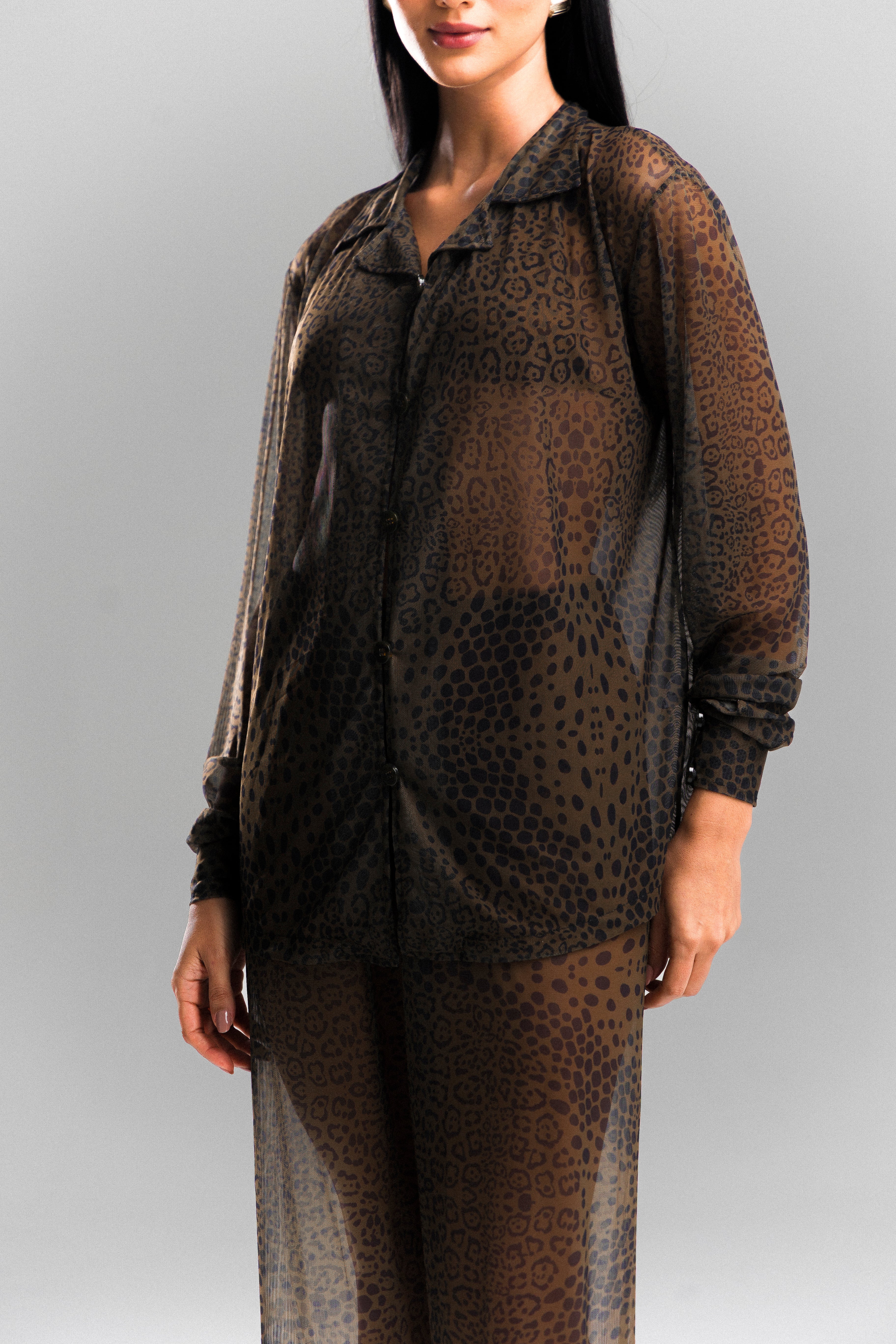 Camisa de Botão Selvagem